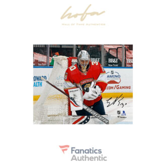 Spencer Knight Florida Panthers Autographed 8" x 10" NHL Debut Photograph