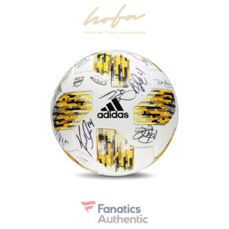 Sporting Kansas City Autographed Match-Used "Kick Childhood Cancer" Soccer Ball from the 2018 MLS Season with 23 Signatures