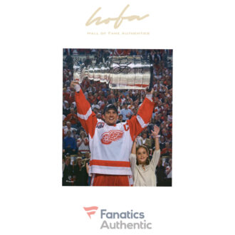 Steve Yzerman Detroit Red Wings Autographed 16" x 20" Raising Cup Photograph
