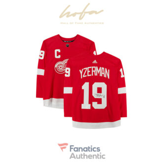 Steve Yzerman Detroit Red Wings Autographed Red Adidas Authentic Jersey