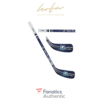 Steven Stamkos Tampa Bay Lightning Autographed Reverse Retro Logo Mini Wood Hockey Stick