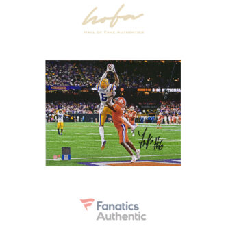 Terrace Marshall Jr. LSU Tigers Autographed 8" x 10" CFP National Championship Touchdown Catch Photograph
