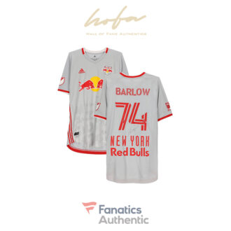 Tom Barlow New York Red Bulls Autographed Match-Used #74 Gray Jersey from the 2020 MLS Season