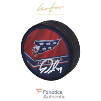 Tom Wilson Washington Capitals Autographed Reverse Retro Logo Hockey Puck