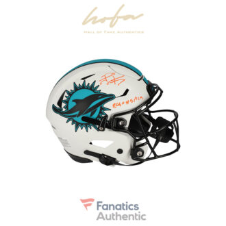 Tua Tagovailoa Miami Dolphins Autographed Riddell Lunar Eclipse Alternate Speed Flex Authentic Helmet with "2020 #5 Pick" Inscription