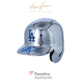 Will Smith Los Angeles Dodgers Autographed Chrome Mini Batting Helmet