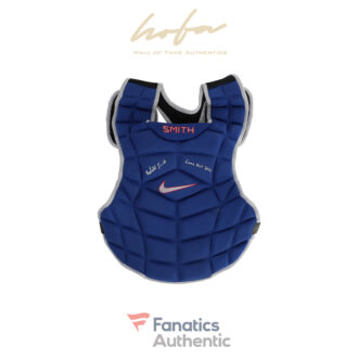 Will Smith Los Angeles Dodgers Autographed Game-Used Blue Nike Chest Protector from the 2020 MLB Season - AA0082452 with ''GAME USED 2020'' Inscription