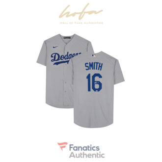 Will Smith Los Angeles Dodgers Autographed Nike Gray Replica Jersey