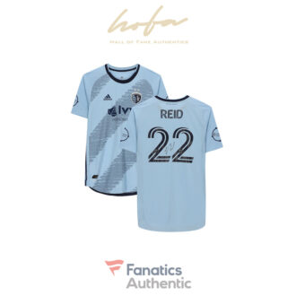 Winston Reid Sporting Kansas City Autographed Match-Used #22 Blue Jersey from the 2020 MLS Season