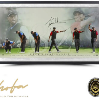 Tiger Woods Autographed Framed “82” 36x18