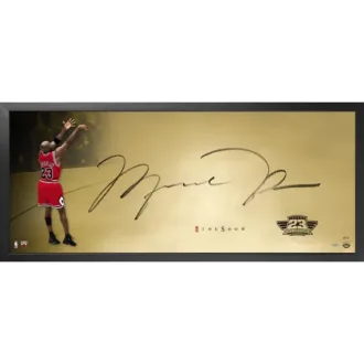 Michael Jordan Autographed “The Show The Last Shot 25th Anniversary Gold”