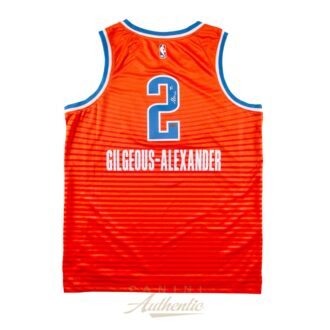Shai Gilgeous-Alexander Autographed Oklahoma City Thunder Orange Nike Statement Edition Swingman Jersey