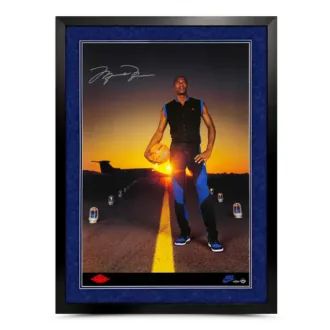 Michael Jordan Autographed “Runway” 41x30 Framed
