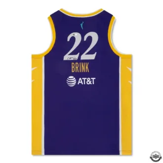 Cameron Brink Autographed 2024 Los Angeles Sparks Purple Explorer Nike Jersey